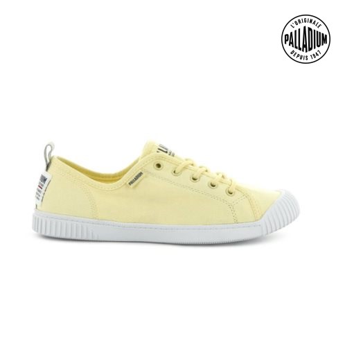 Palladium Easy Kanten Canvas Low Tops Sneakers Dames Geel | NL 87JRXYI